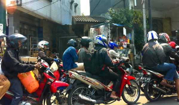 Traffic jams in Jakarta
